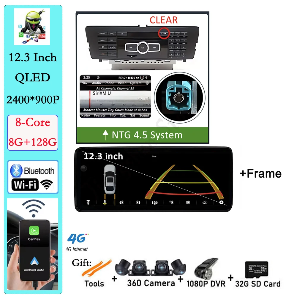 

LHD Android 15 Автомобильный Android Auto для Mercedes Benz E Class W212 2009-2016 NTG4.0 4.5 Система Carplay Мониторы Мультимедийное Радио