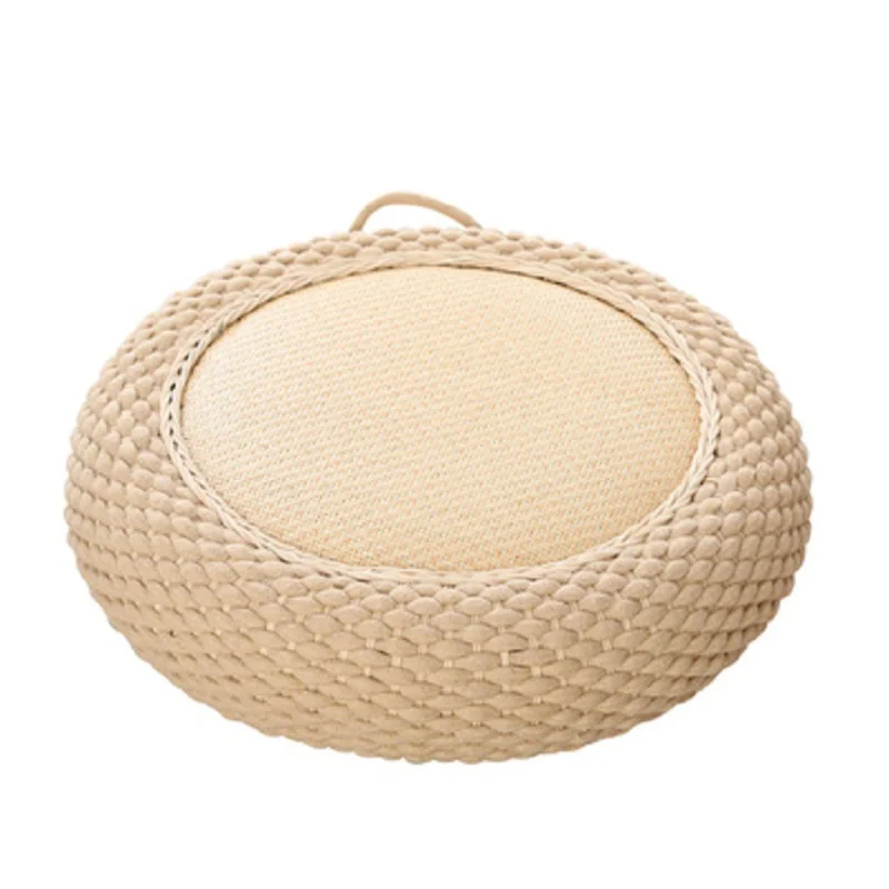 

Japanese futon pillow Tatami tea house ropes round stool