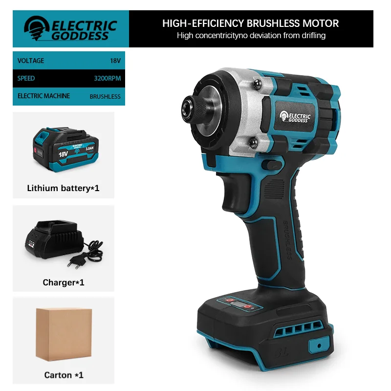 

Беспроводная дрель-отвертка Electric Goddess 3200 RPM