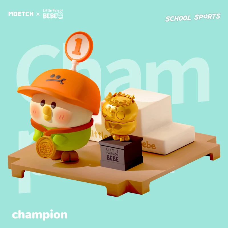 

MOETCH Little Parrot BEBE School Sports Series Blind Box Surprise Games Guess Original Kid Toy Birthday Gift Cute Mystery Box