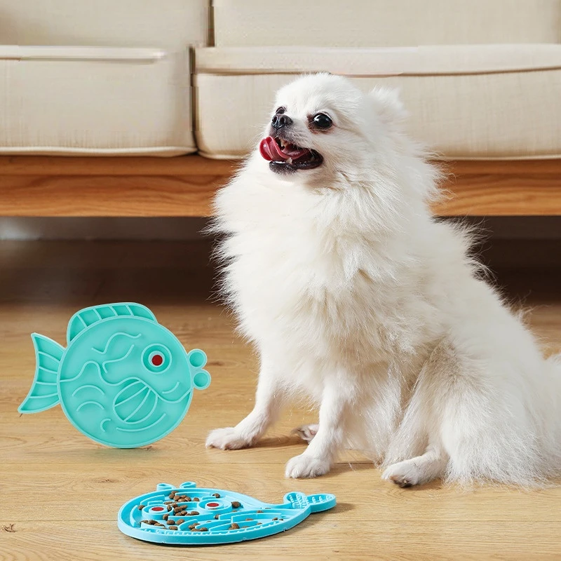 

Pet Products Mat for Dogs Cats Slow Feeders Bowls with Suction Cup Feeding Food Silicone Lick Pad Licking Pad Treat Dispensing
