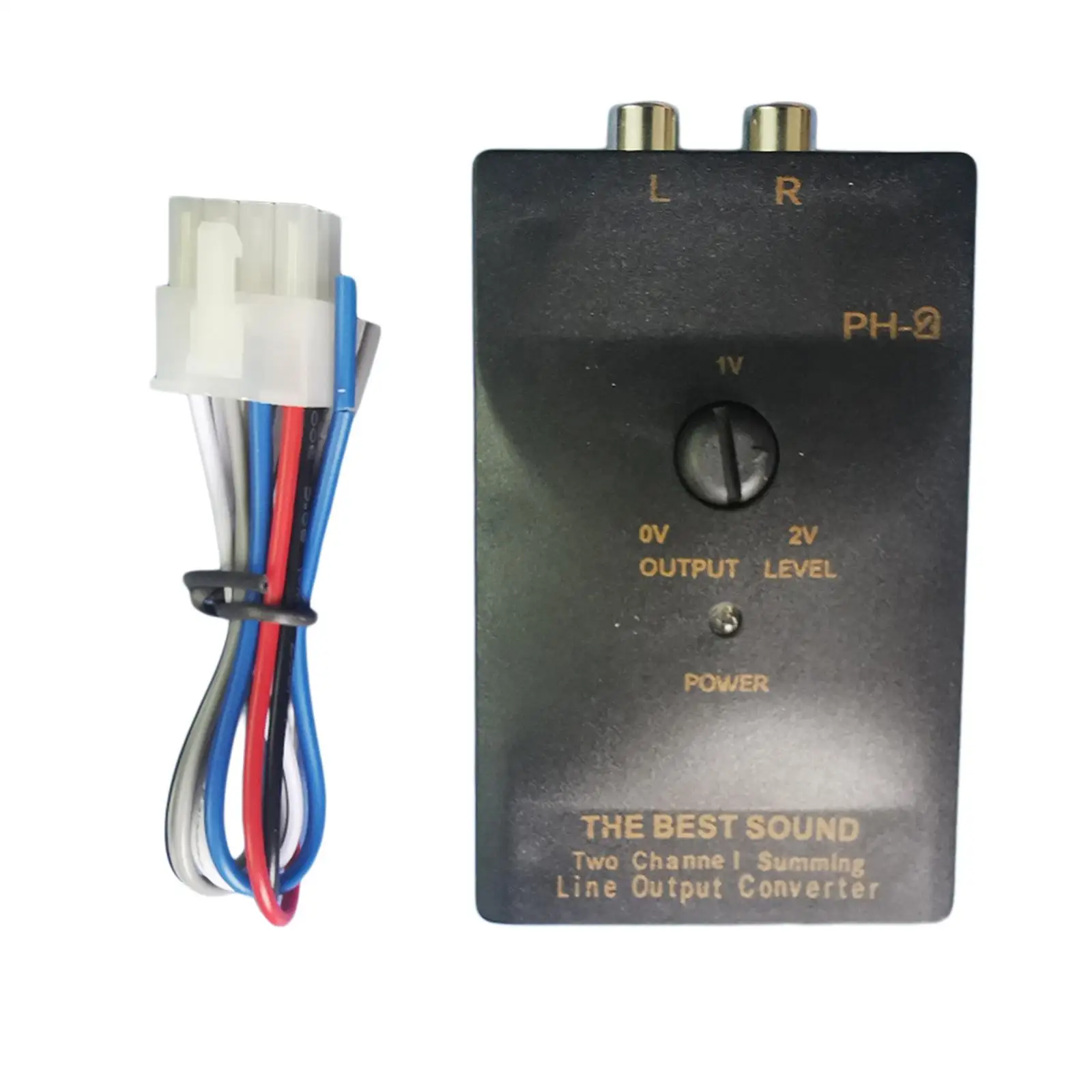 Автомобильный аудиовыходной преобразователь стереоконвертер линейный адаптер