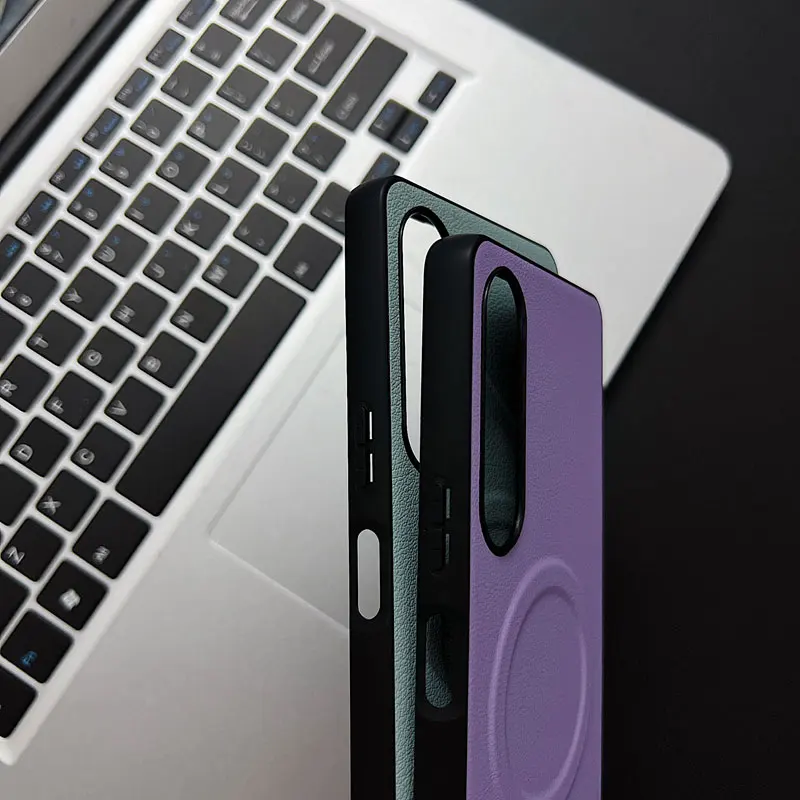 Роскошный чехол на магнитной застежке с гладкой кожаной текстурой для Sony Xperia 10 5 1