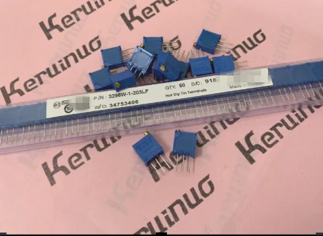 

50pcs/Lot 3296W-1-202LF 3296W-1 3296 3296W 2Kohms 0.5W 1/2W riginal factory Multi turn precision adjustable resistance