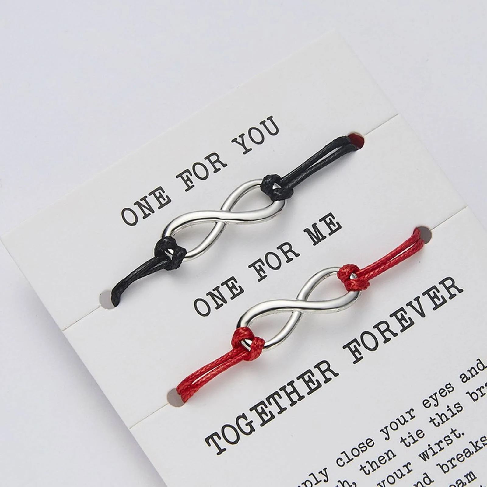 Lucky Eight Креативный Сращенный Тканый Браслет Для Пар Унисекс Простой Дизайн