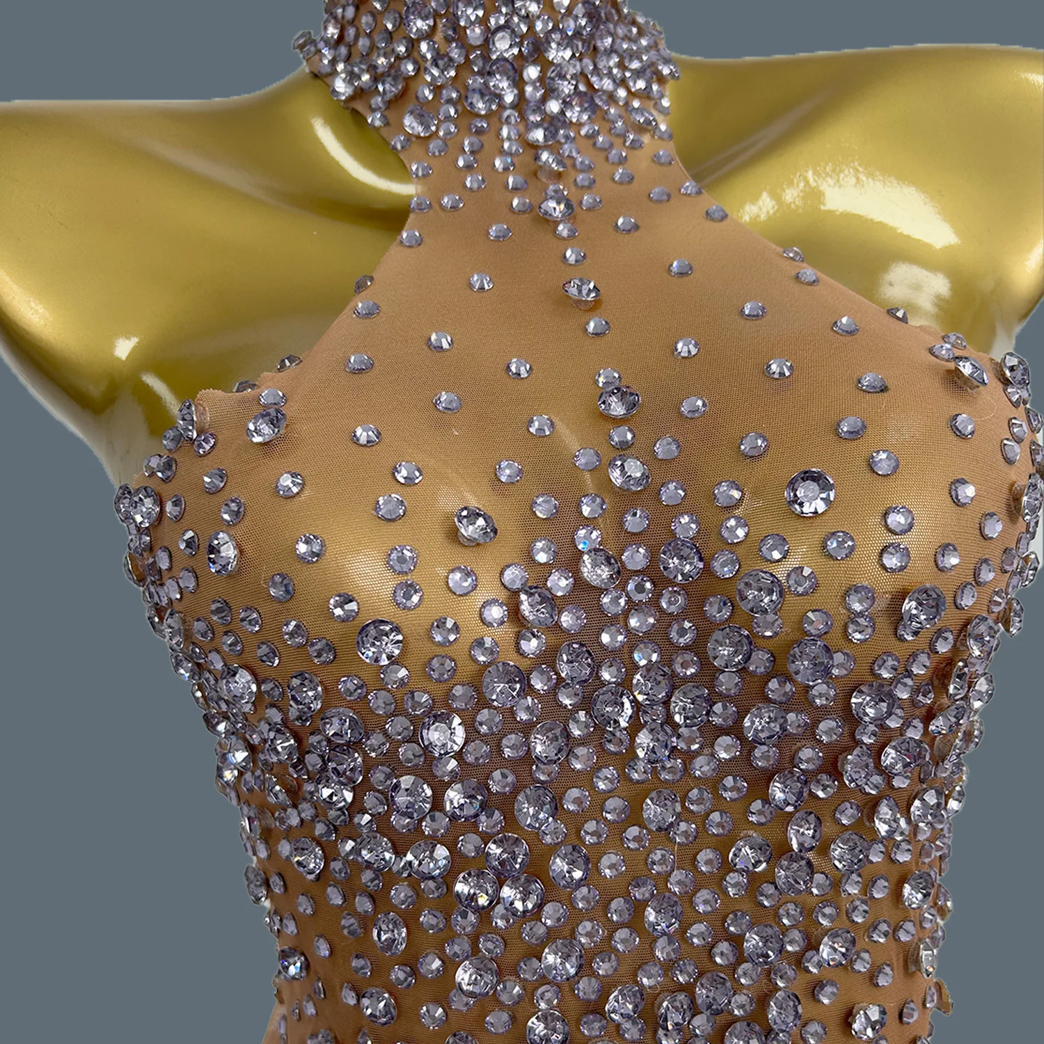 Новое роскошное блестящее бальное платье со стразами для женщин сексуальное