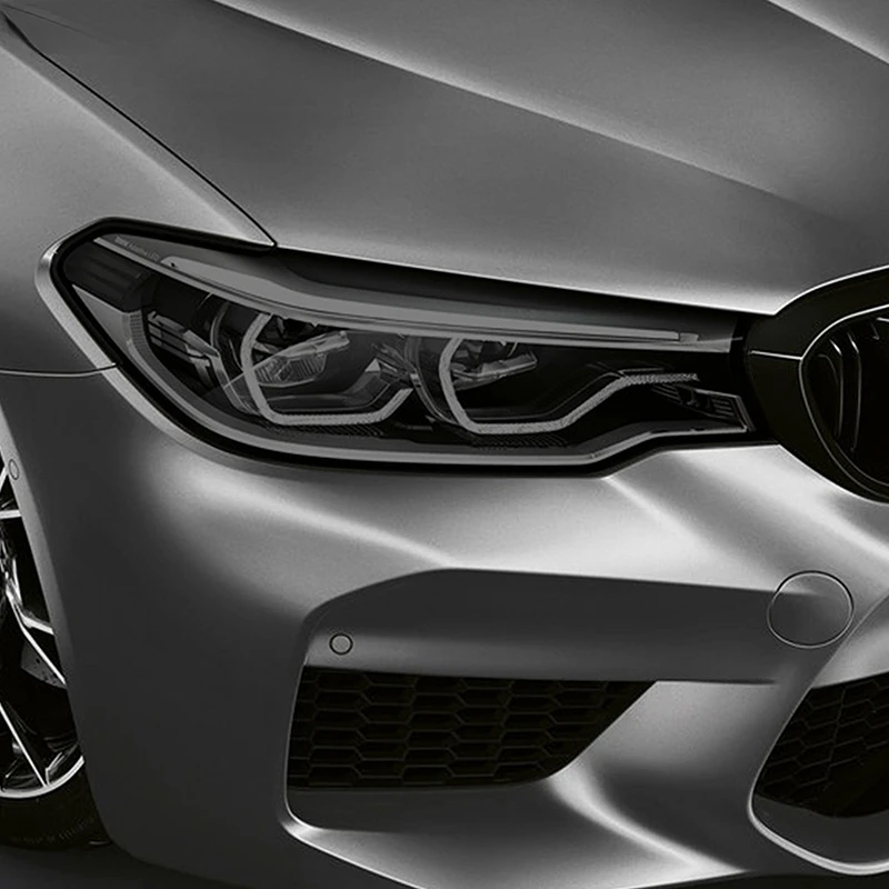 2 Pcs Car Headlight Protective Film Headlamp Restoration Transparent Black TPU Sticker For BMW M5 F10 F90 2011-2020 Accessories 2 Pcs Car Headlight Protective Film Headlamp Restoration Transparent Black TPU Sticker For BMW M5 F10 F90 2011-2020 Accessories