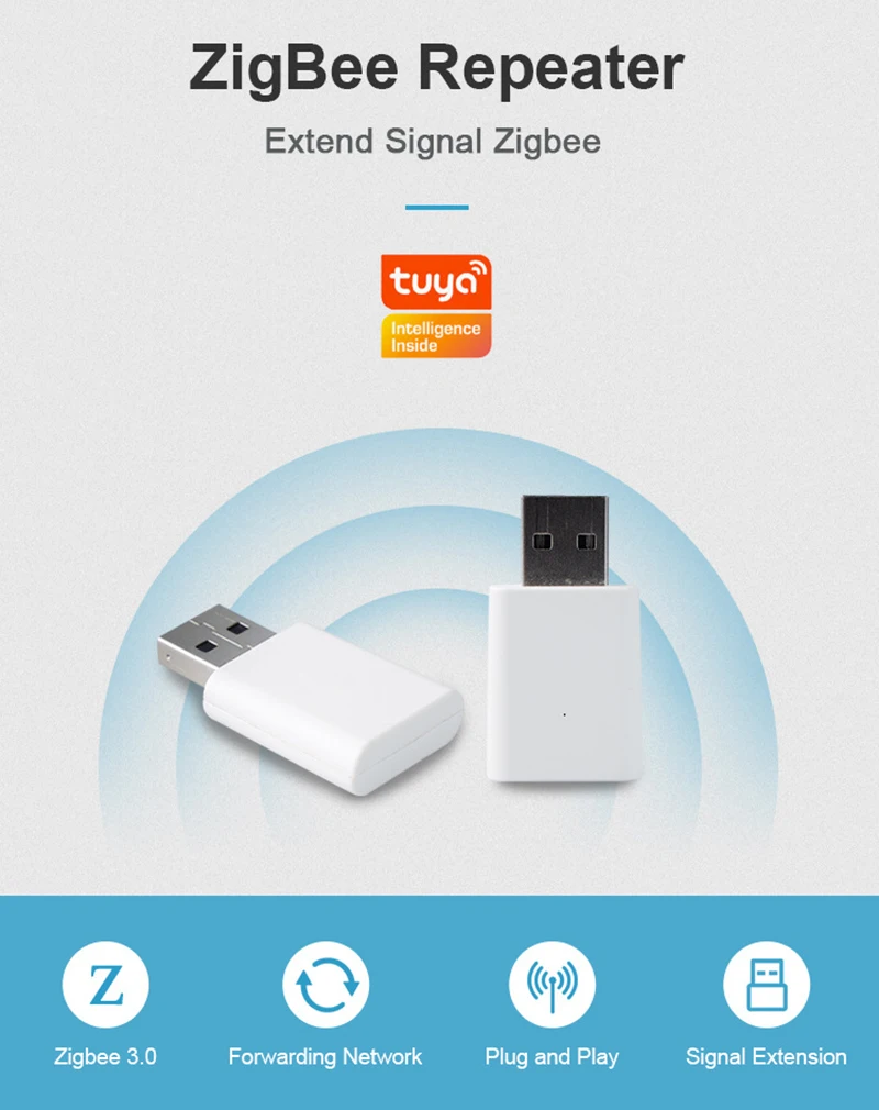 

Мини-усилитель сигнала Tuya ZigBee3.0, ретранслятор, расширитель диапазона сигнала, умный дом, управление жизнью, работает с умным шлюзом ZigBee