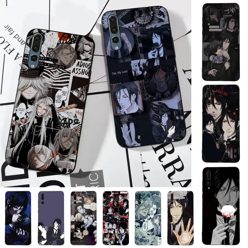 

Black Butler Anime Phone Case for Huawei P30 40 20 10 8 9 lite pro plus Psmart2019