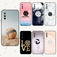 volleyball phone case for vivo y20 y21 v19 v17 v15 y95 y93 y91 y85 y75 pro x60 nex black soft silicone cover