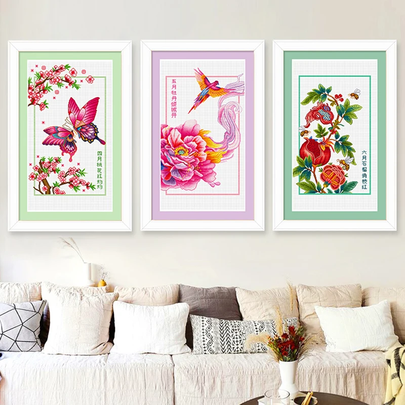 Наборы для вышивки крестом детей Стартовый Набор вышивания цветами сделай сам