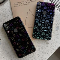 cartoon little pattern phone case for huawei y92018 y7 2019 y7p 2020 y9 prime y8s y8p y6 y92018 y9a y6p y7s 2gcq capa cute