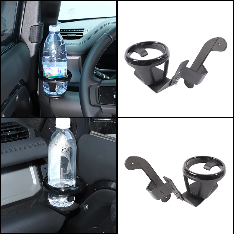 Фото Для Land Rover Defender 90 110 130 2020-2026: Держатель для стаканов/напитков и телефона (для водителя/пассажира), аксессуары №1