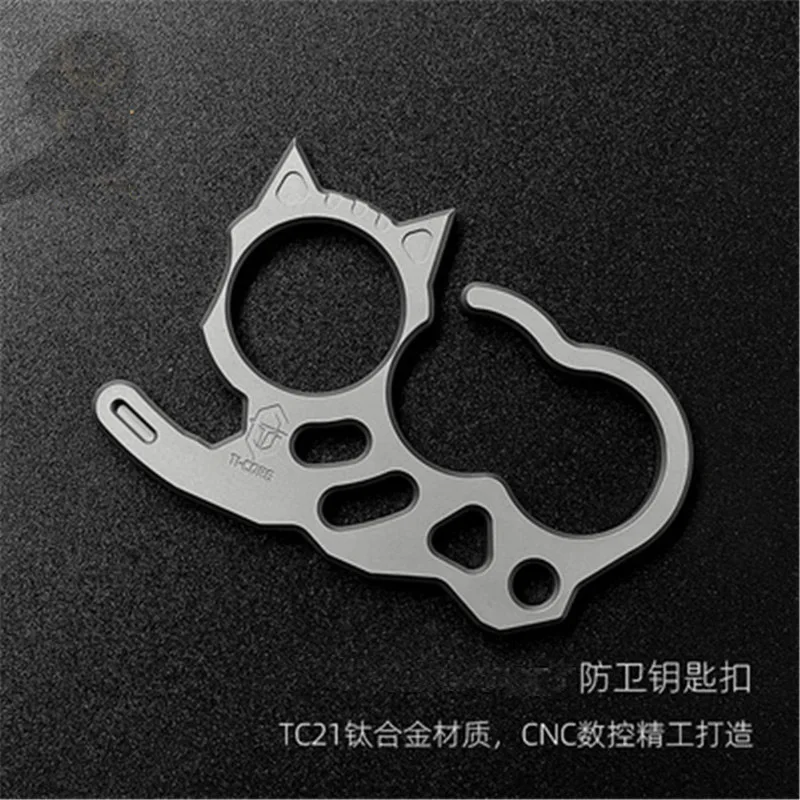 

Alloy Steel Outdoor Survival EDC Tactical Tool Multifunctional Ring Pendant Emergency