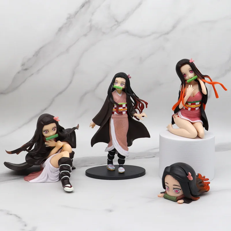

Kimetsu No Yaiba Hand-Made Sitting Kneeling Nezuko Car Accessories Car Decoration Computer Case Car Decoration car assessoires