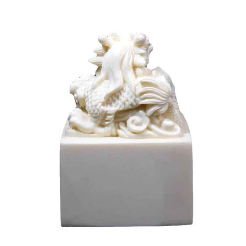 Натуральный орех цвета слоновой кости резной Kowloon императорская печать