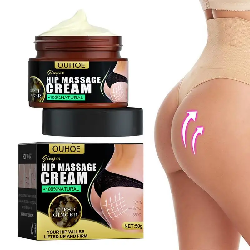 

Hip Massage Cream Hip Up Cream For Lifting Plump Firming Shaping 50g Ginger Hip Massage Cream Lift Up Butt Skin Enlargement