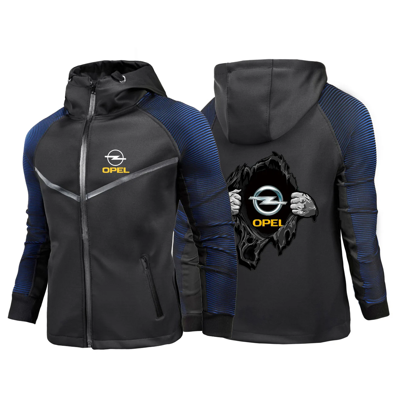 

2022 Man's OPEL Logo Zipper Jackets Customize Racing Suits Men Hoodies Sweatshirts Cotton Print Hip Hop Fitness Coats
