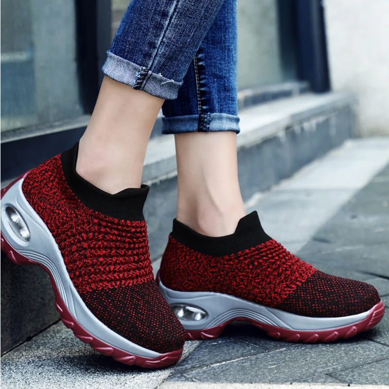 

Fashion New Women Casual Shoes Slip On Shoes Woman Sneakers Flat Platform Sneakers Outdoor Ladies Flat Shoes Zapatillas Mujer