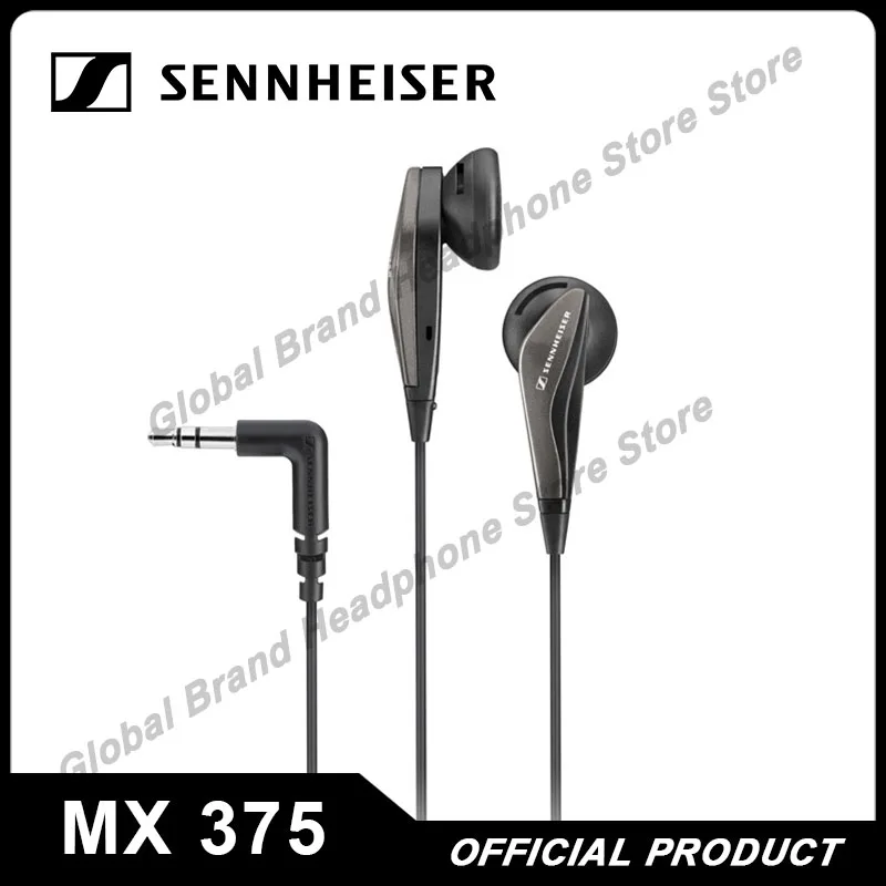 

Original Sennheiser MX375 3.5mm Wired Headphones Music Sports headset Stereo headphone Subwoofer earphone for IOS Android