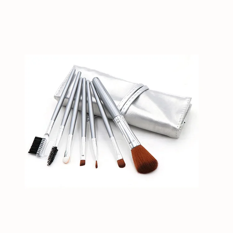 

Women's 7pcs Makeup Brush Set PU Case Portable Multicolor Optional Beginner Makeup Brush Bag Beauty Tools