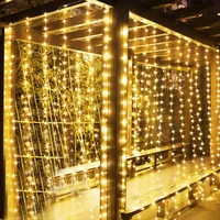 2022 new 3x2m 3x3m led curtain fairy string lights outdoor christmas window icicle garden lights decor holiday wedding garland