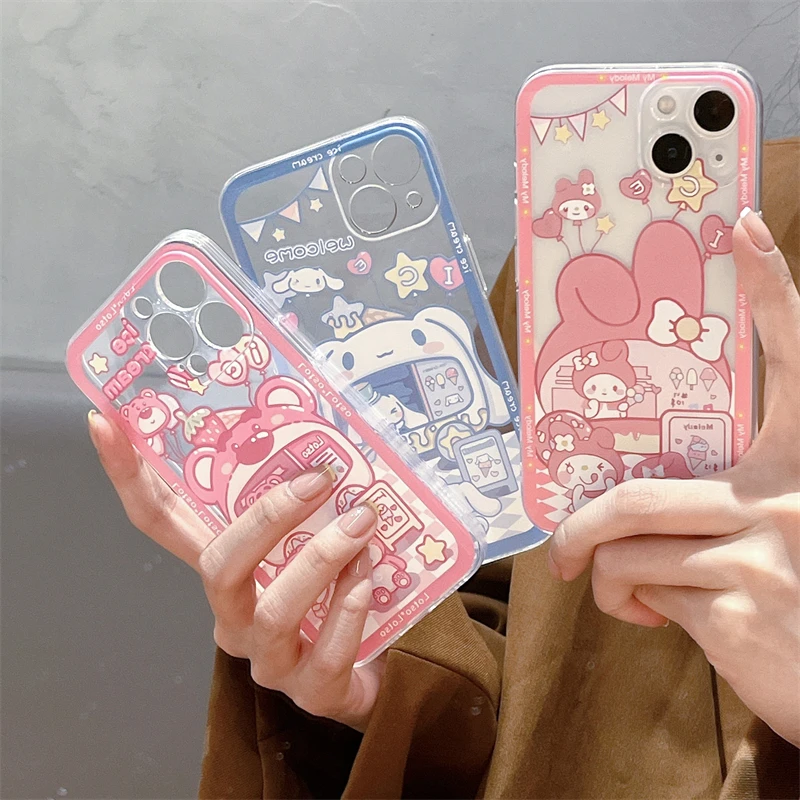 Чехол Melody Cinnamoroll для Redmi Note 10 11 12 9 10s 11s 9s 7 8 9A 9C 10C 9T Xiaomi Mi Lite Poco X5 X3 X4 M4 Pro чехол