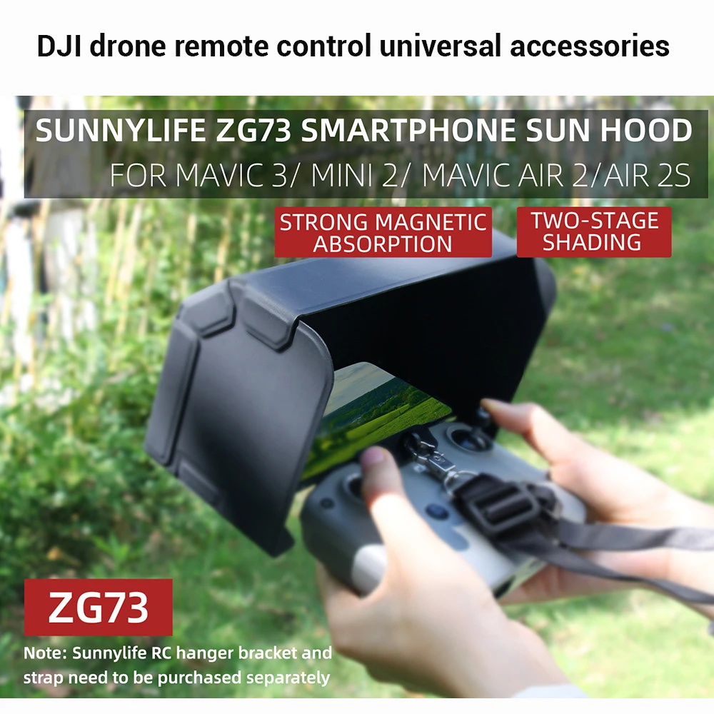 

Magnetic Fold Sun Hood for DJI Air 2S/Mini 2/AIR 3/Mavic 3/Mini 3 Pro Remote Control Universal Visor Light Barrier Accessory