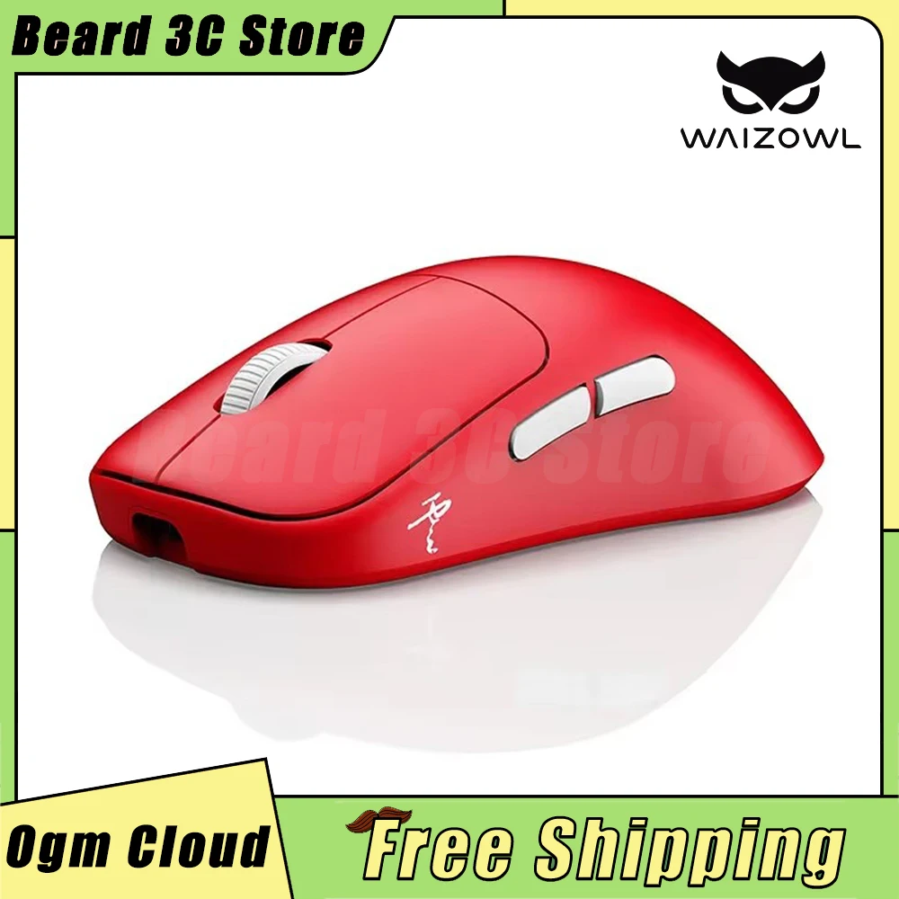 Waizowl Ogm Cloud Mosue Paw3395 трехрежимная Беспроводная Bluetooth легкая игровая мышь E-Sports