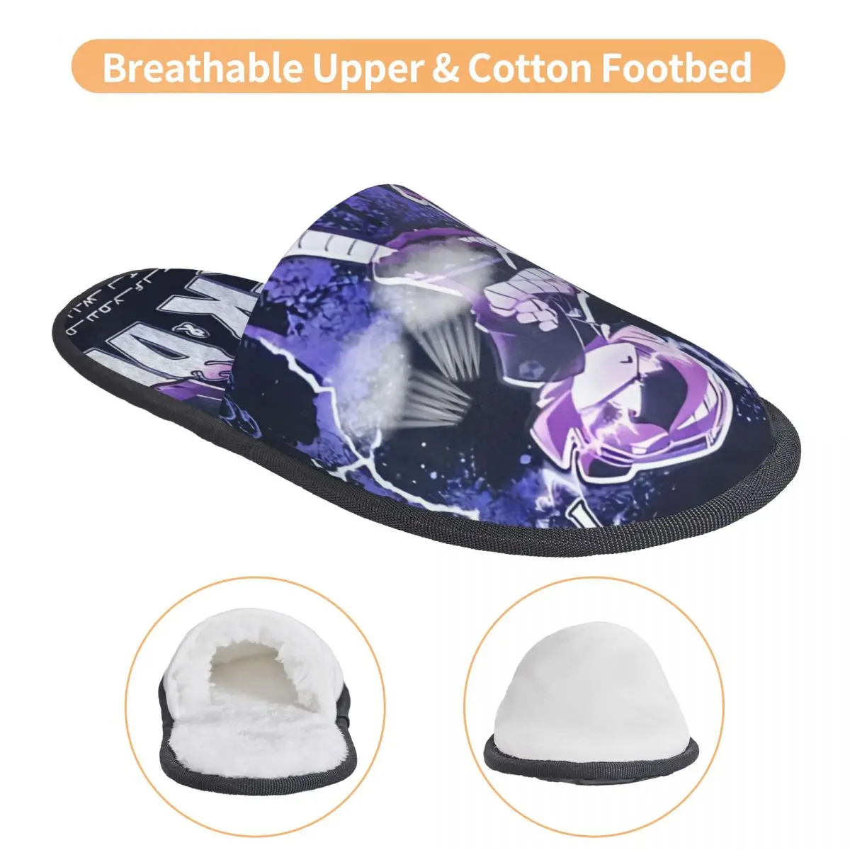 Зимние пушистые хлопковые тапочки для убийц дронов Uzi Doorman Merch домашние меховые