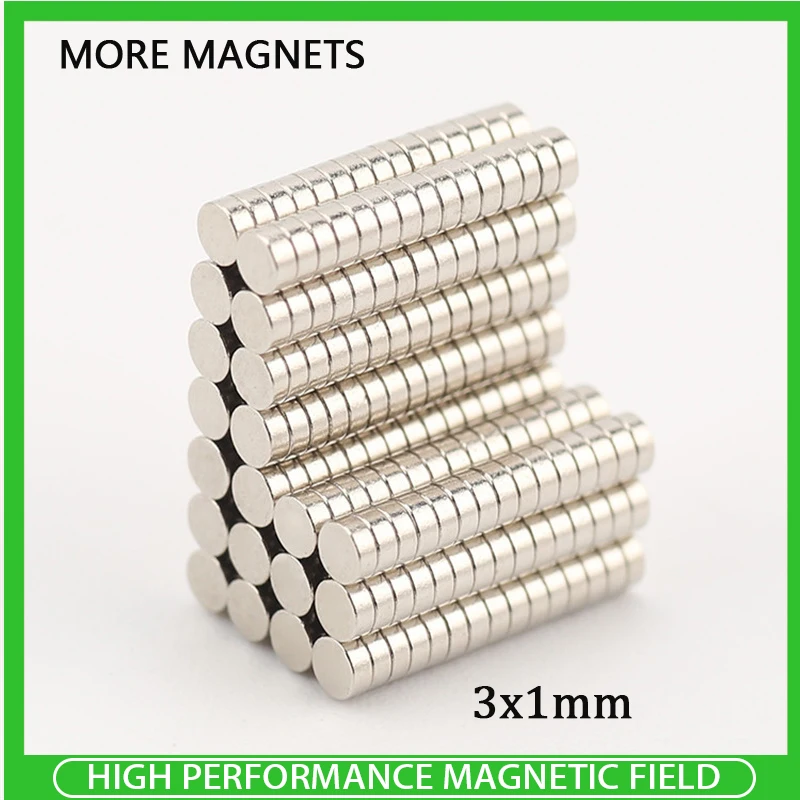 

100~3000PCS 3x1mm Mini Disc Magnets 3mm x 1mm Neodymium N35 Magnet Permanent NdFeB Super Strong Powerful Disc 3*1mm