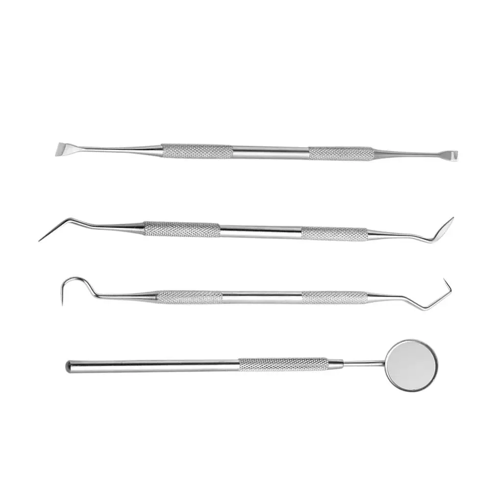 

4x Oral Hygiene Care Teeth Tartar Scraper Tooth Pick Scaler Tools Kit