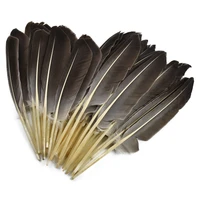 10pcs natural turkey feathers duck wing feather decor crafts big plumes eagle needlework carnival accessories wedding decoration