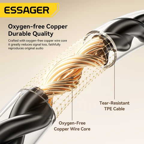 Essager Type-C проводные игровые наушники