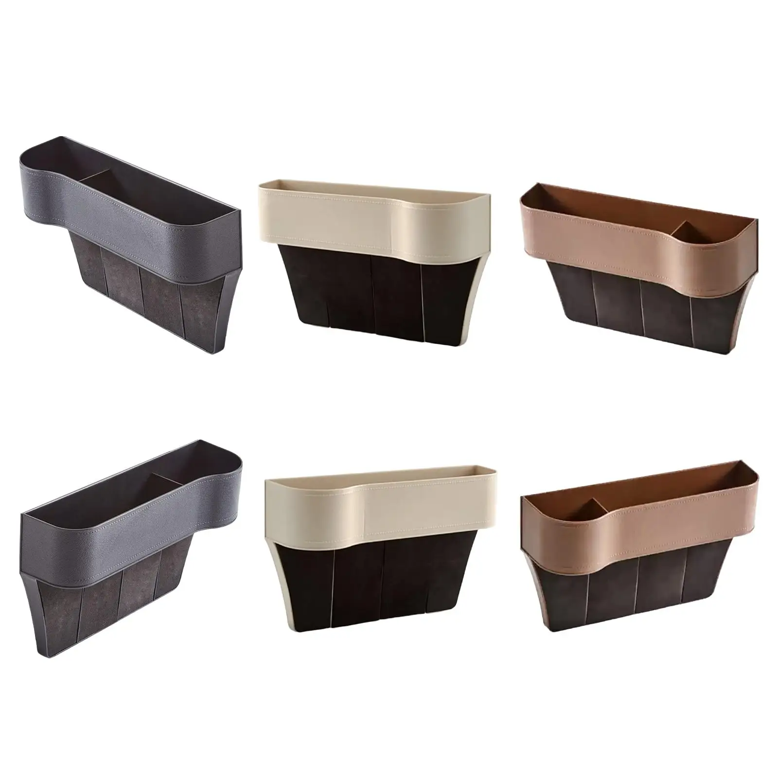 Автомобильный органайзер для зазора на сиденье, боковой Органайзер с держателем для чашки для автомобильного переднего сиденья, коробка дл...