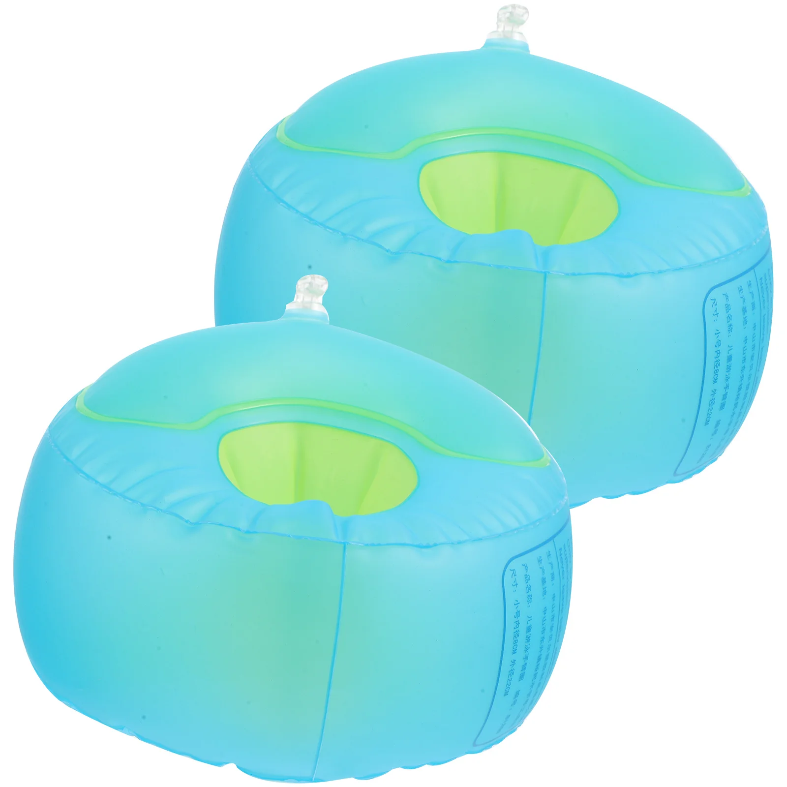 

1 Pair Arm Floaties Kids Roll Up Inflatable Swim Arm Bands Floater Sleeves Swimming Ring Armlets for Children (Blue, Suitable