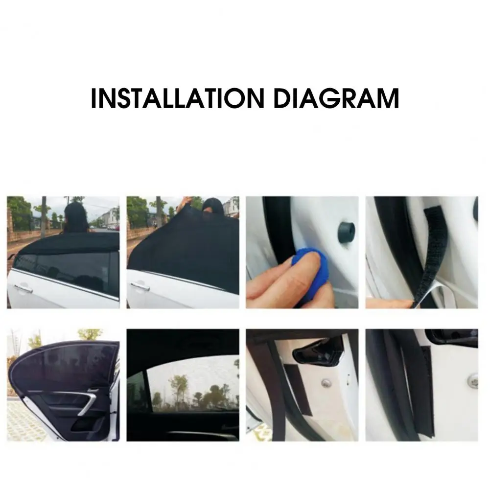 1 Pair Practical Sunshade Visor Fine Craftsmanship Portable Car Sun Accessories Side