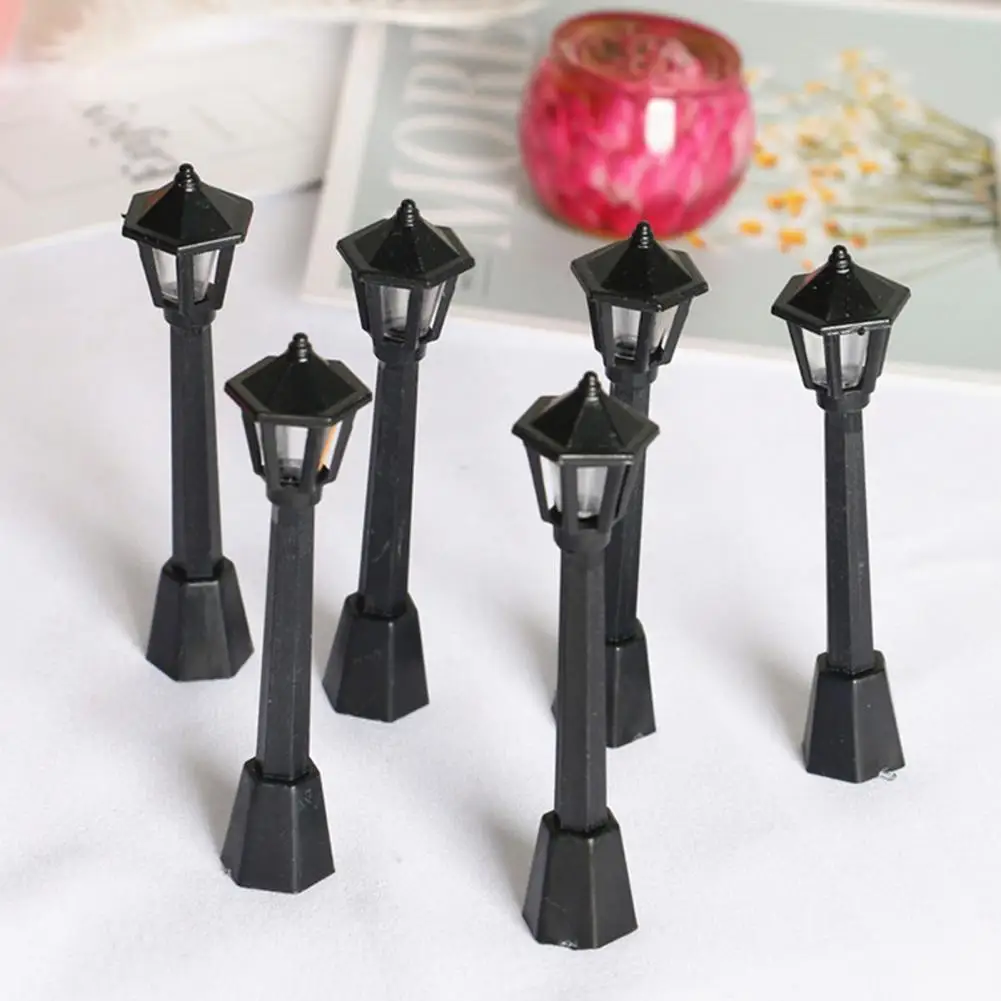 

2Pcs Convenient Mini Multifunctional Dollhouse Garden Lamp for Home Doll House Street Lamp Doll House Landscape Lamp