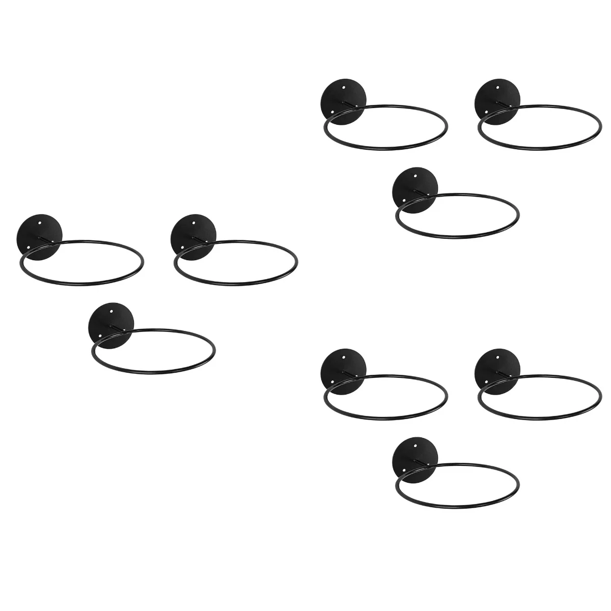

9 Pcs Wall Mount Clothes Rack Ball Storage Football Racks Flower Pot Stand Sports Balls Fitness