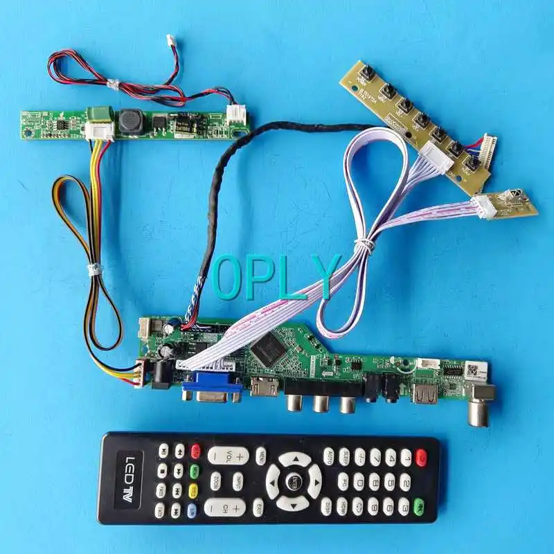 

TV Analog Display Screen Controller Board Fit HR230WU1 MV230FHM VGA AV USB RF LVDS 30 Pin 23" 1920*1080 HDMI-Compatible DIY Kit