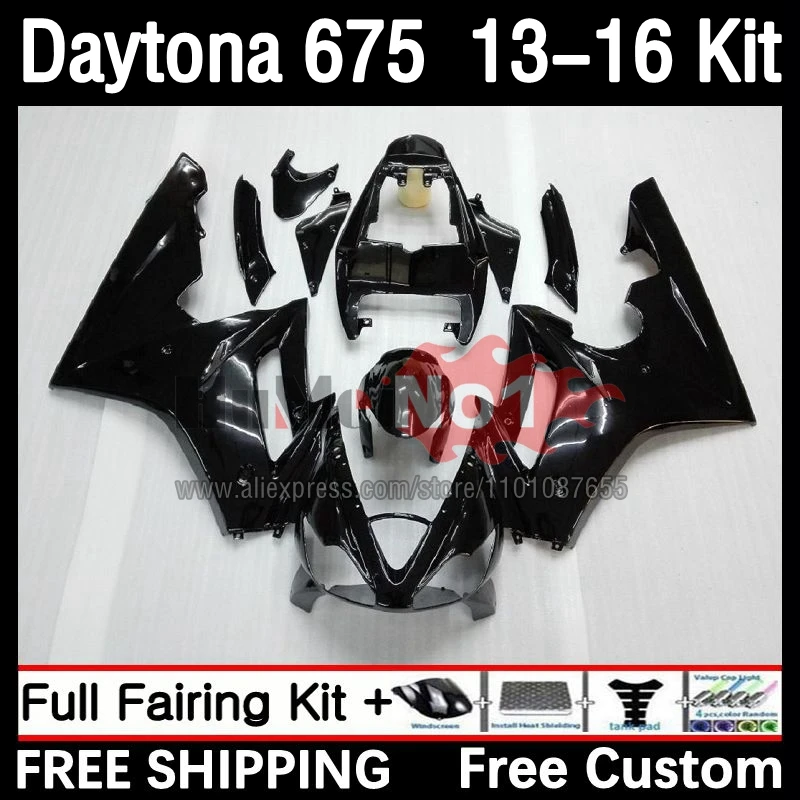 

OEM Fairing For Daytona 675 13 14 15 16 Bodywork 47No.22 Daytona675 Daytona 675 2013 2014 2015 2016 Full Bodys Kit ALL Black
