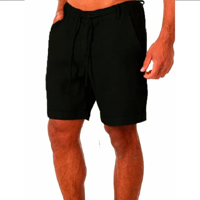 

New short -term and men's cotton breathable summer solids suitable for fitness 2022 years
