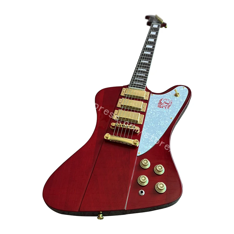 

Классическая электрическая гитара Firebird, золотой пикап, профессиональный уровень производительности, Бесплатная доставка на дом.