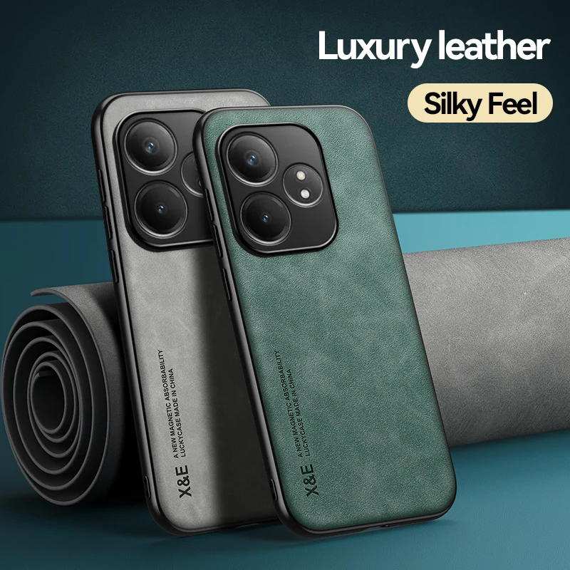 Магнитный замшевый кожаный чехол для Realme GT 6 6T GT6 GT6T Neo6 SE Neo 5G противоударный