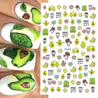 Летние фрукты, 3D наклейки для ногтей, арбуз, клубника, самоклеящиеся слайдеры, искусство ногтей, аксессуары для искусства ногтей