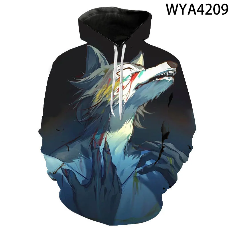 

New Animation Beastars Hoodies Cool Men Women Children Sweatshirts 3D Printed Pullover Streetwear Boy Girl Kids Casual Tops