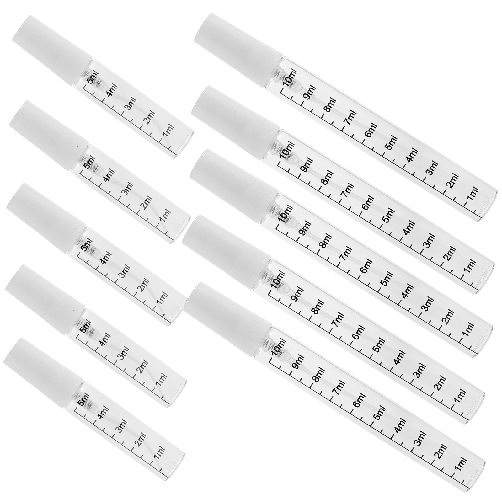 10 шт. мини-распылитель стеклянный портативный дорожный флакон тонкий туман 5 мл