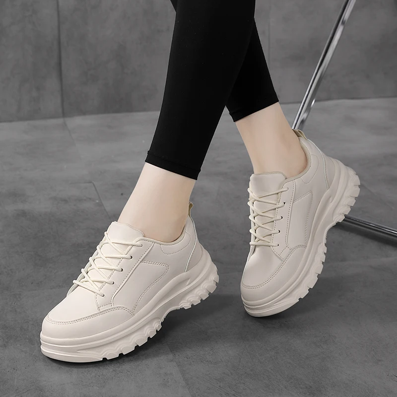 MILIKUYOU 2022 New Spring Chunky Sneakers Women Comfortable Shoes For Women Casual Lightweight Running Vulcanized Shoes Women