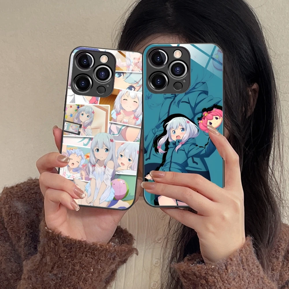 Eromanga Izumi Sagiri мобильный телефон чехол для iPhone 15 14 13 12 11 X XR XS 8 Pro Max Plus Mini PC стеклянный