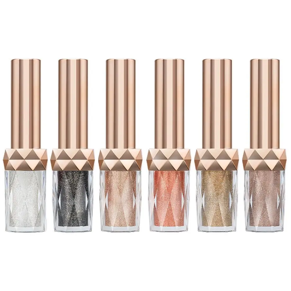 

6 Colors Liquid Glitter Eyeshadow Quick Drying Shadow Eyeshadow Makeup Liquid Eyeshadow
